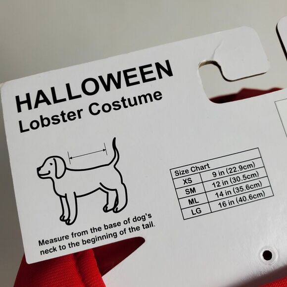 Lobster Dog Costume Medium Halloween Beagle Poodle Fetchwear - Picture 8 of 8